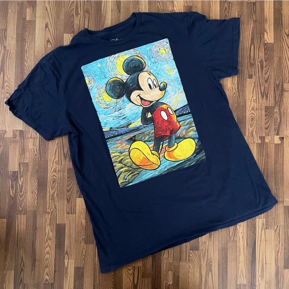 Disney Mickey Mouse Starry Night Navy T-Shirt